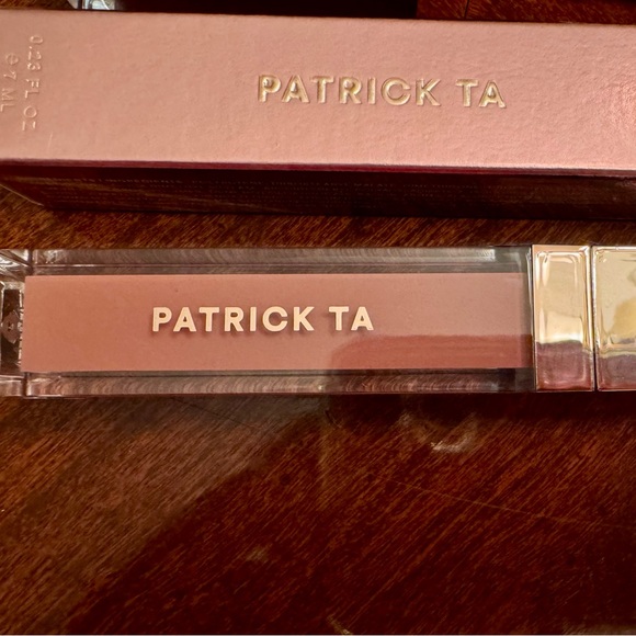 Two Patrick Ta Lipgloss in She’s Secure (peachy pink) & Want Her (deep wine) - Picture 2 of 7